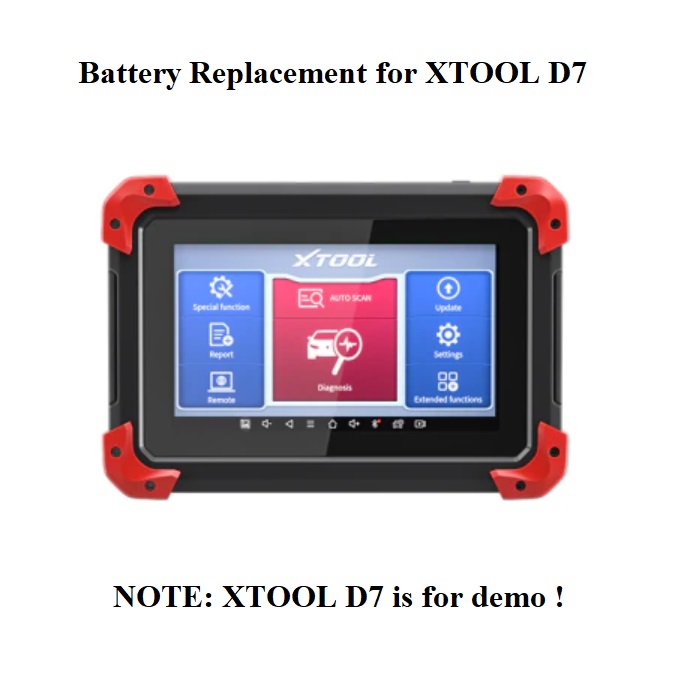 Battery Replacement for XTOOL D7 D7BT Scan ToolXTOOLD7XTOOL